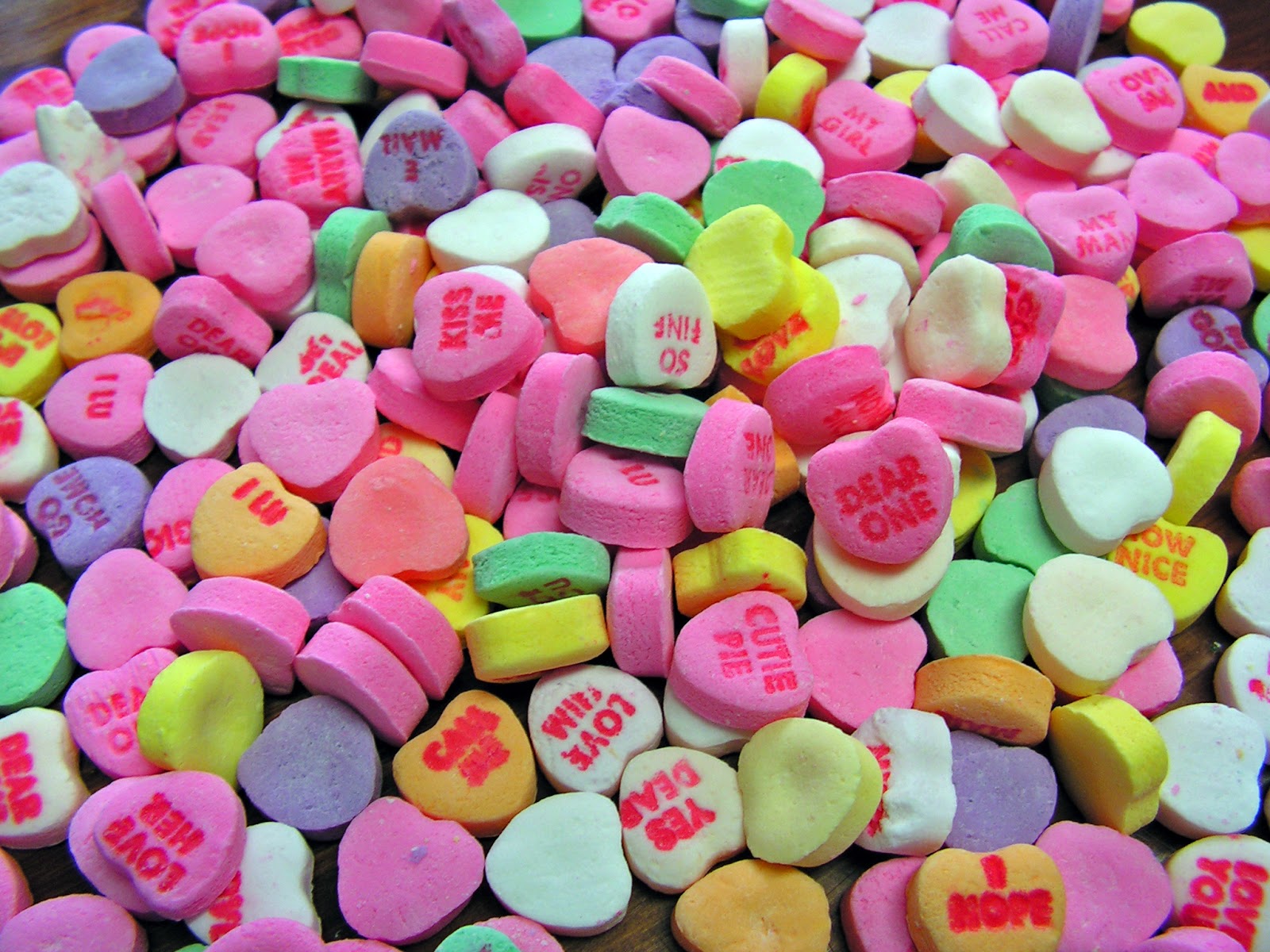 Candy Hearts Wallpaper Candy