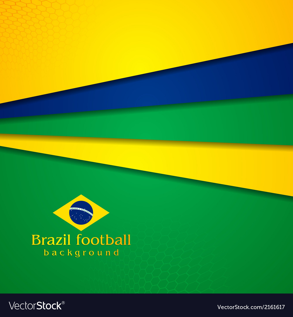 Abstract Background In Brazilian Colors Royalty Vector