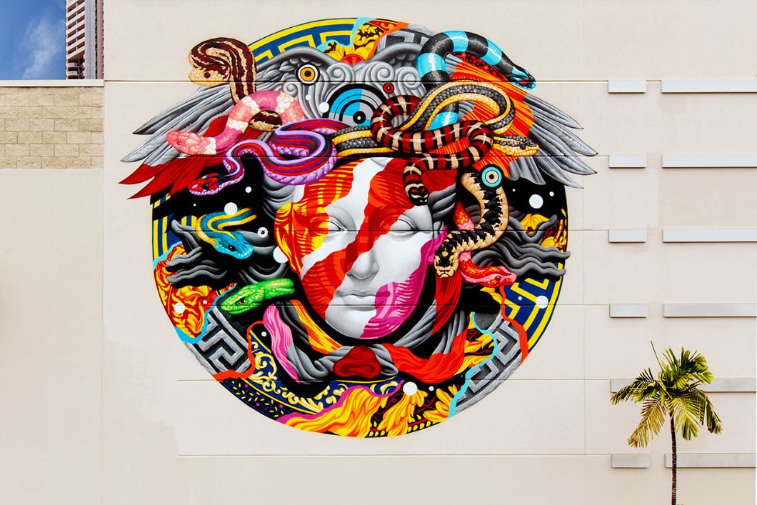 Tristan Eaton Wallpaper Versace Medusa With Image Street