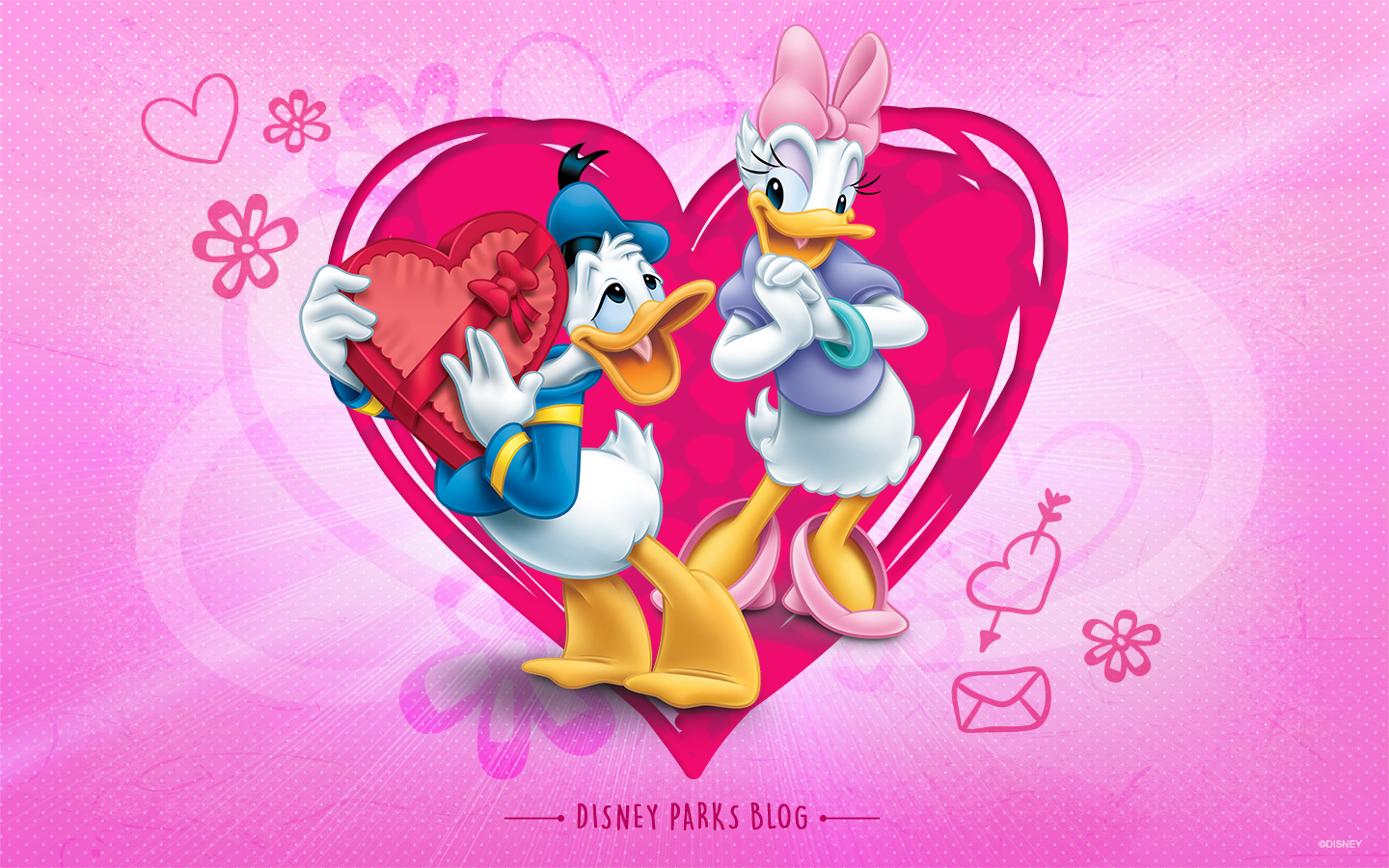 Celebrate Valentines Day With Donald Daisy