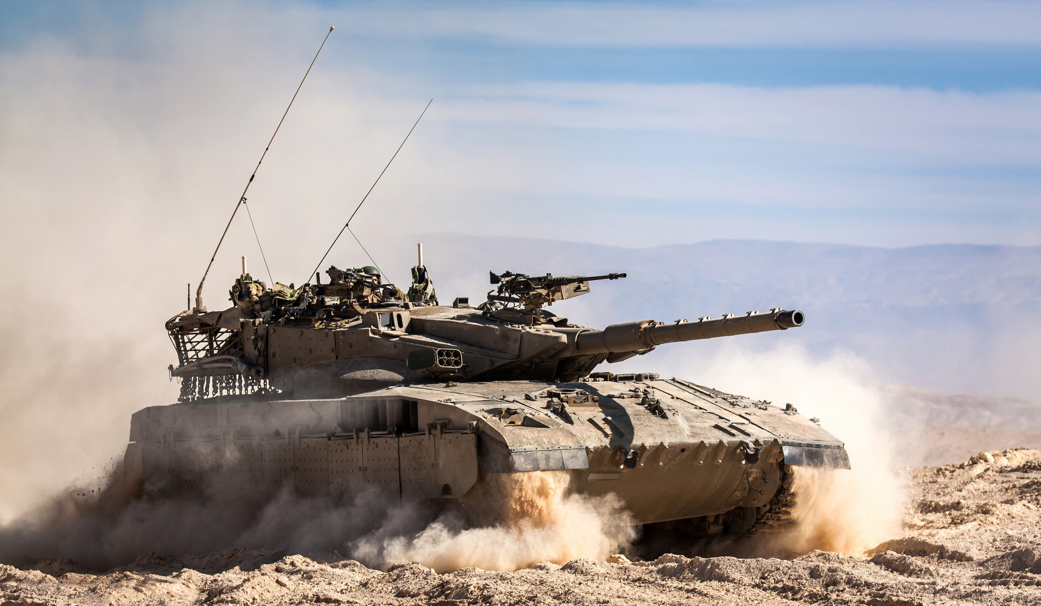 Main Battle Tank Israel Field Sand Wallpaper Photos Pictures