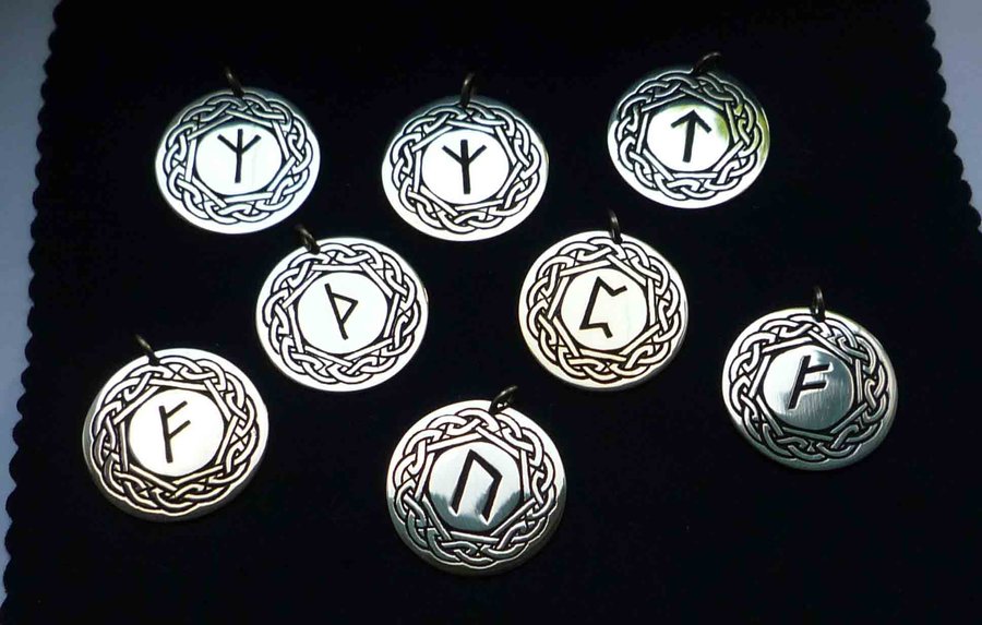 Norse Rune Wallpaper Viking rune pendants by