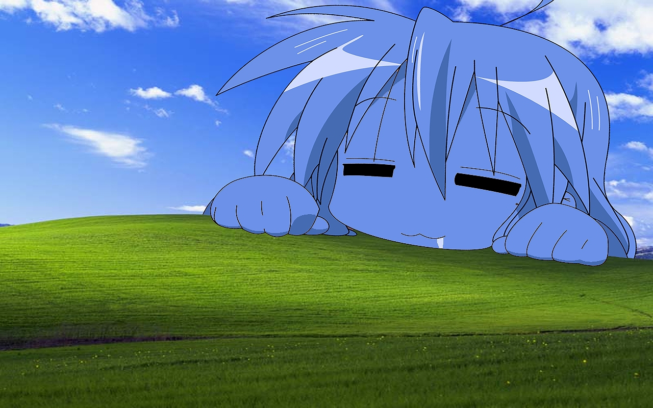 Bliss Lucky Wallpaper Star Windows Xp Izumi