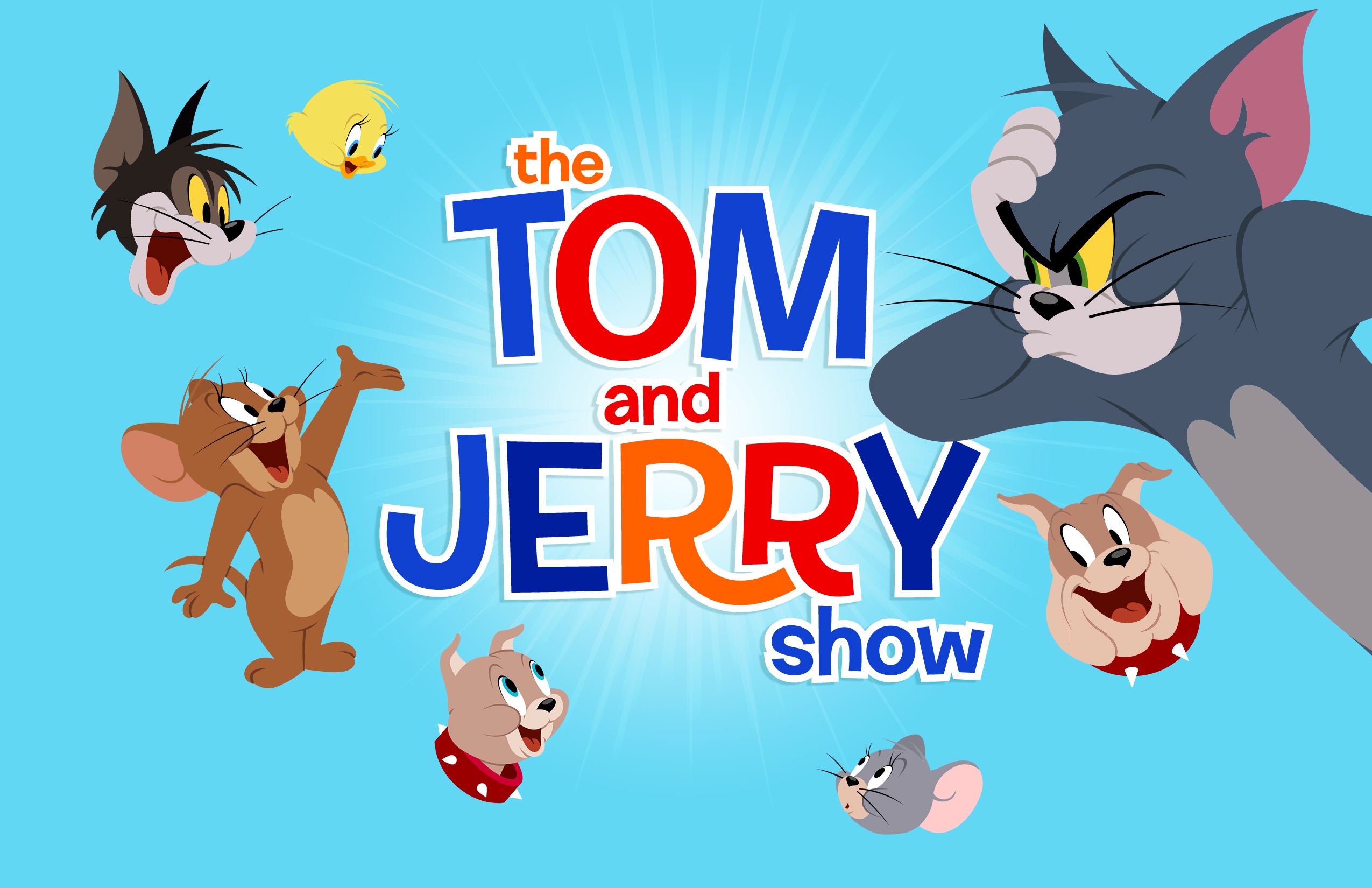 Tom and Jerry dancing fun under the lights 2K wallpaper download