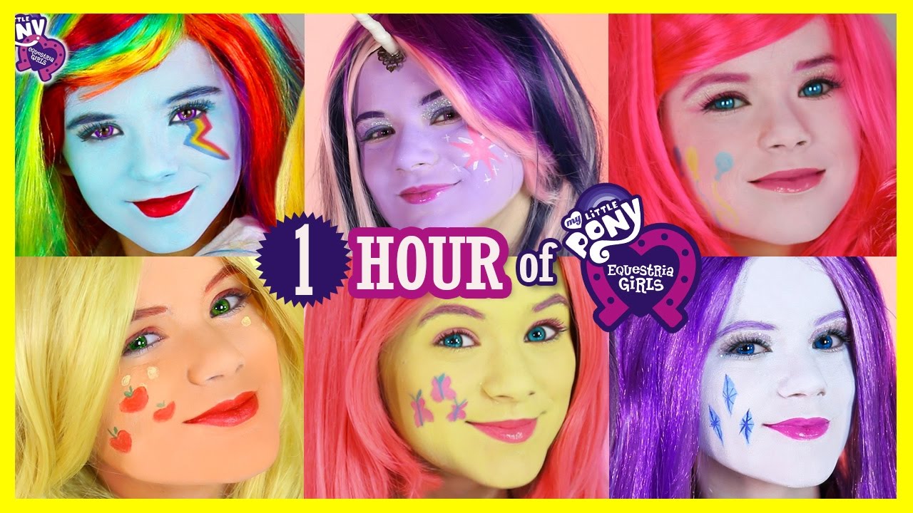 Hour My Little Pony Mane Makeup Tutorials Rainbow Dash Pinkie