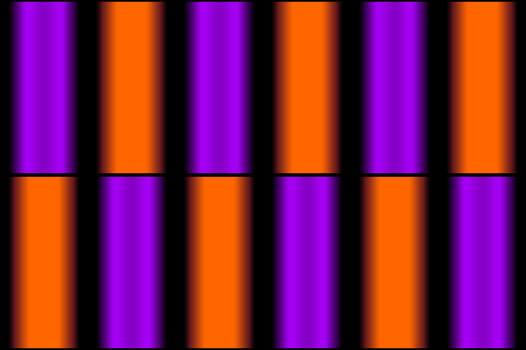 Alternating Orange And Purple Poles Wallpaper