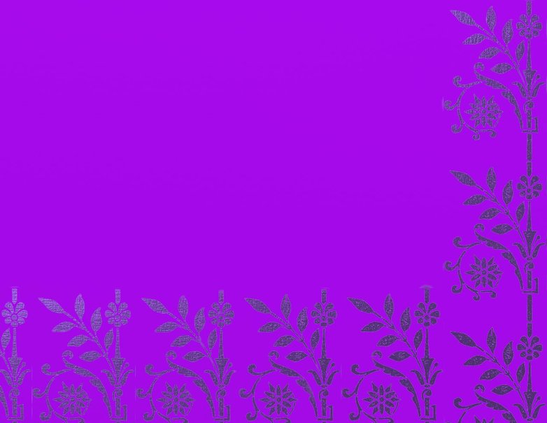 Purple Metallic Flowers Wallpaper