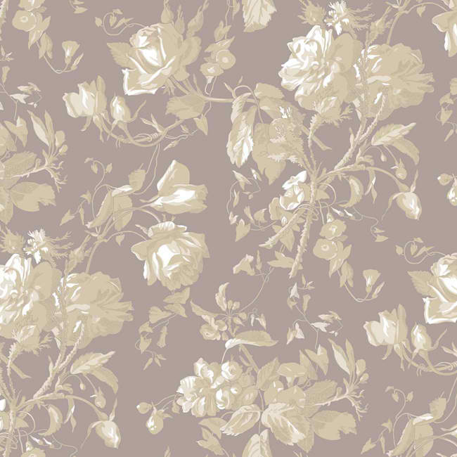 Purple Grey Gg4713 Floral Trail Toile Wallpaper Traditional