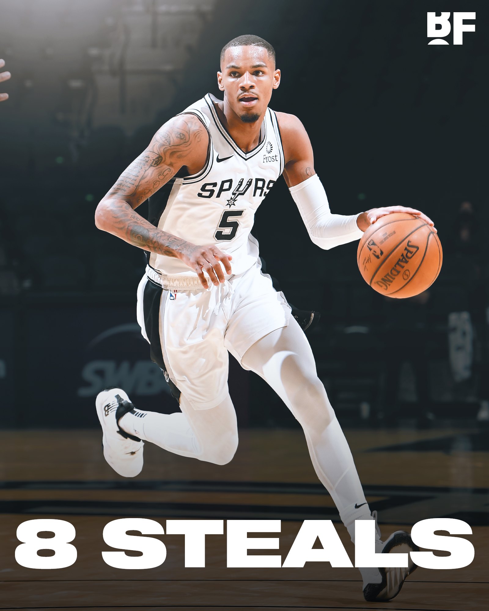 Basketball Forever   Dejounte Murray with 27 pts 10 reb 4 ast 1600x2000