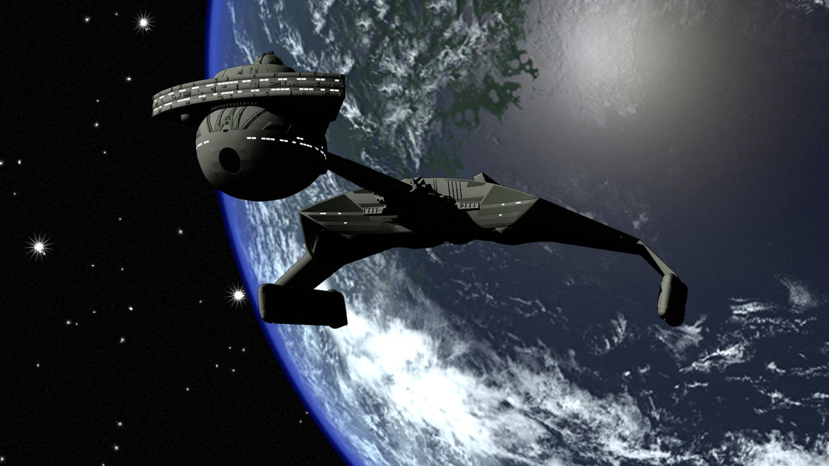 Klingon D7 Battlecruiser By Sharonagathon