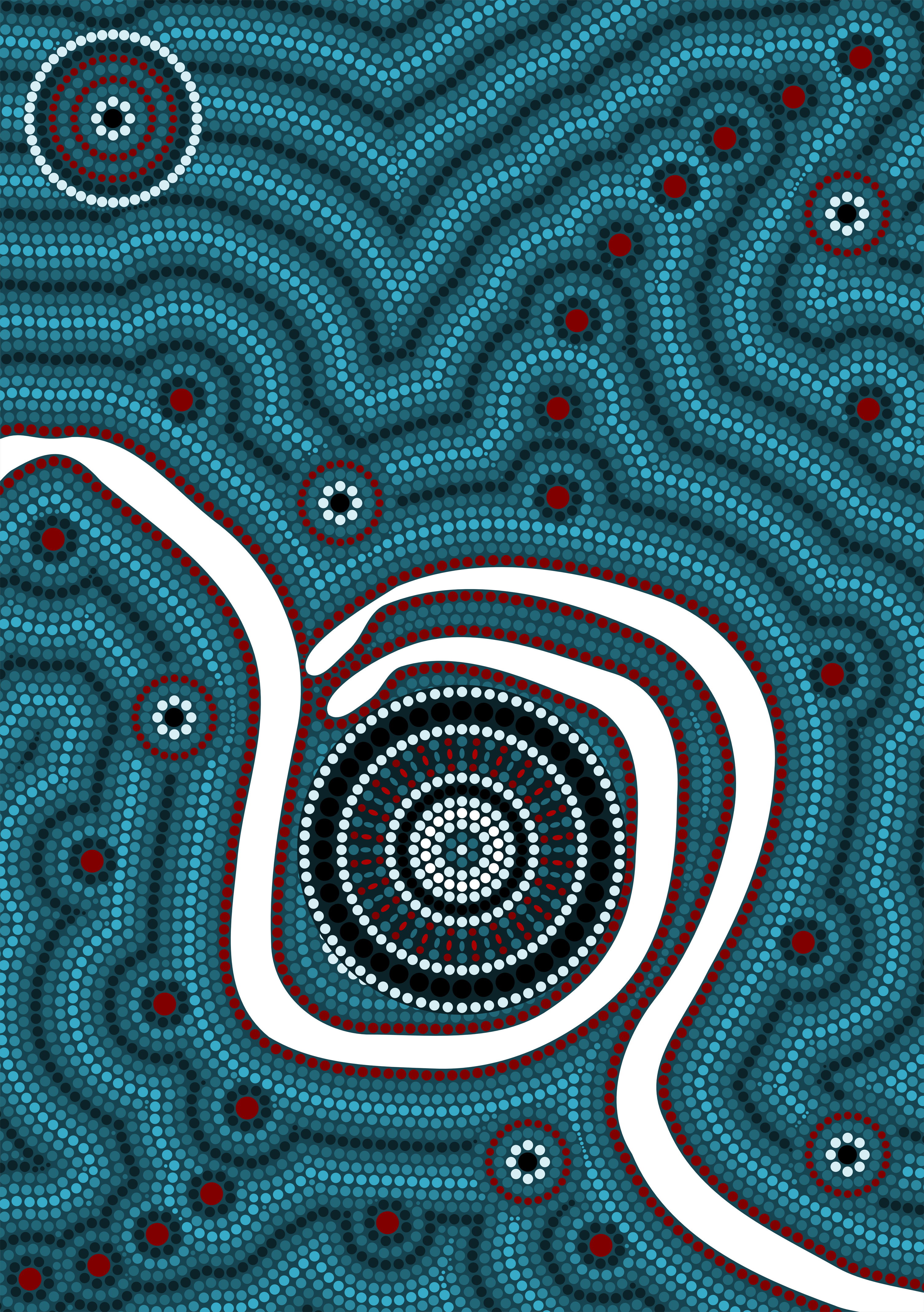Aboriginal Art Custom Wallpaper