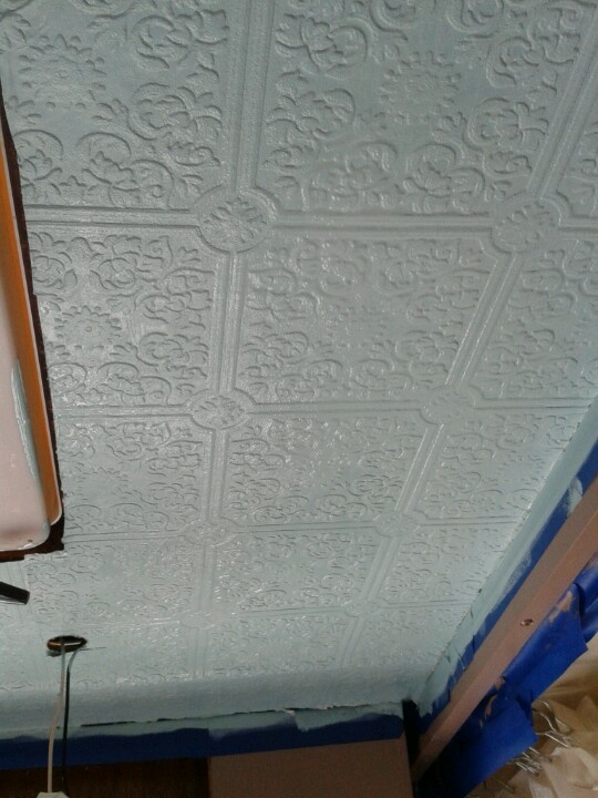 Rv Ceiling Wallpaper Prior To Painting Our Remodel