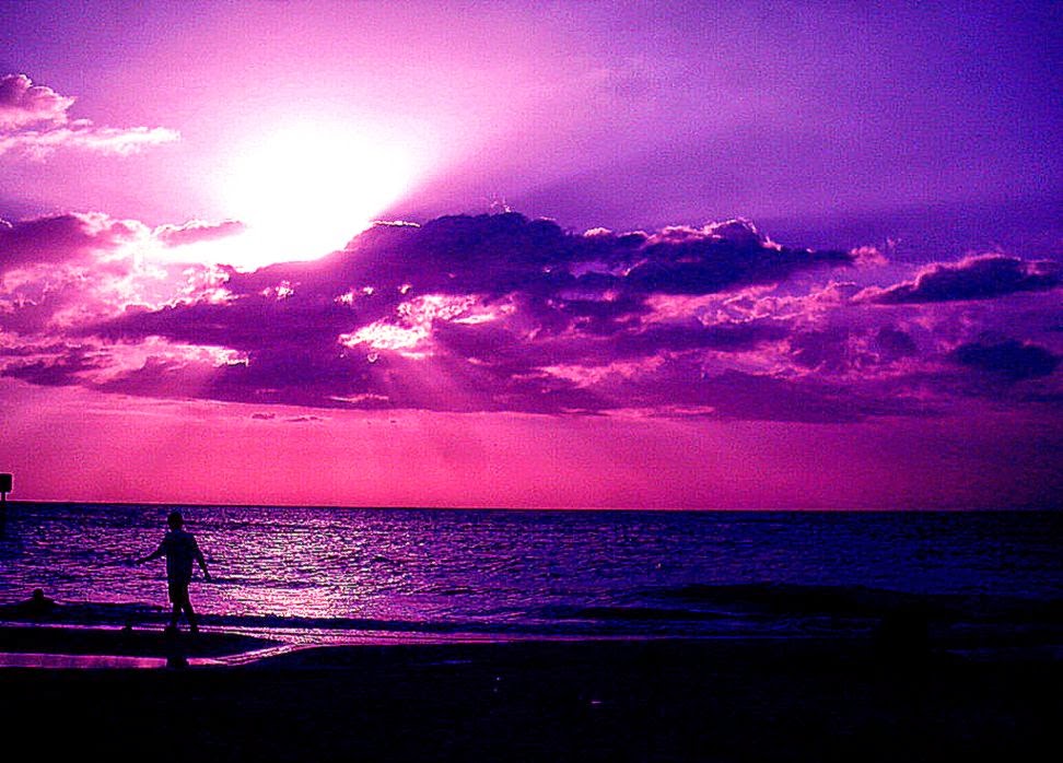 Purple Beach Sunset Wallpaper Images 6 HD Wallpapers amagico