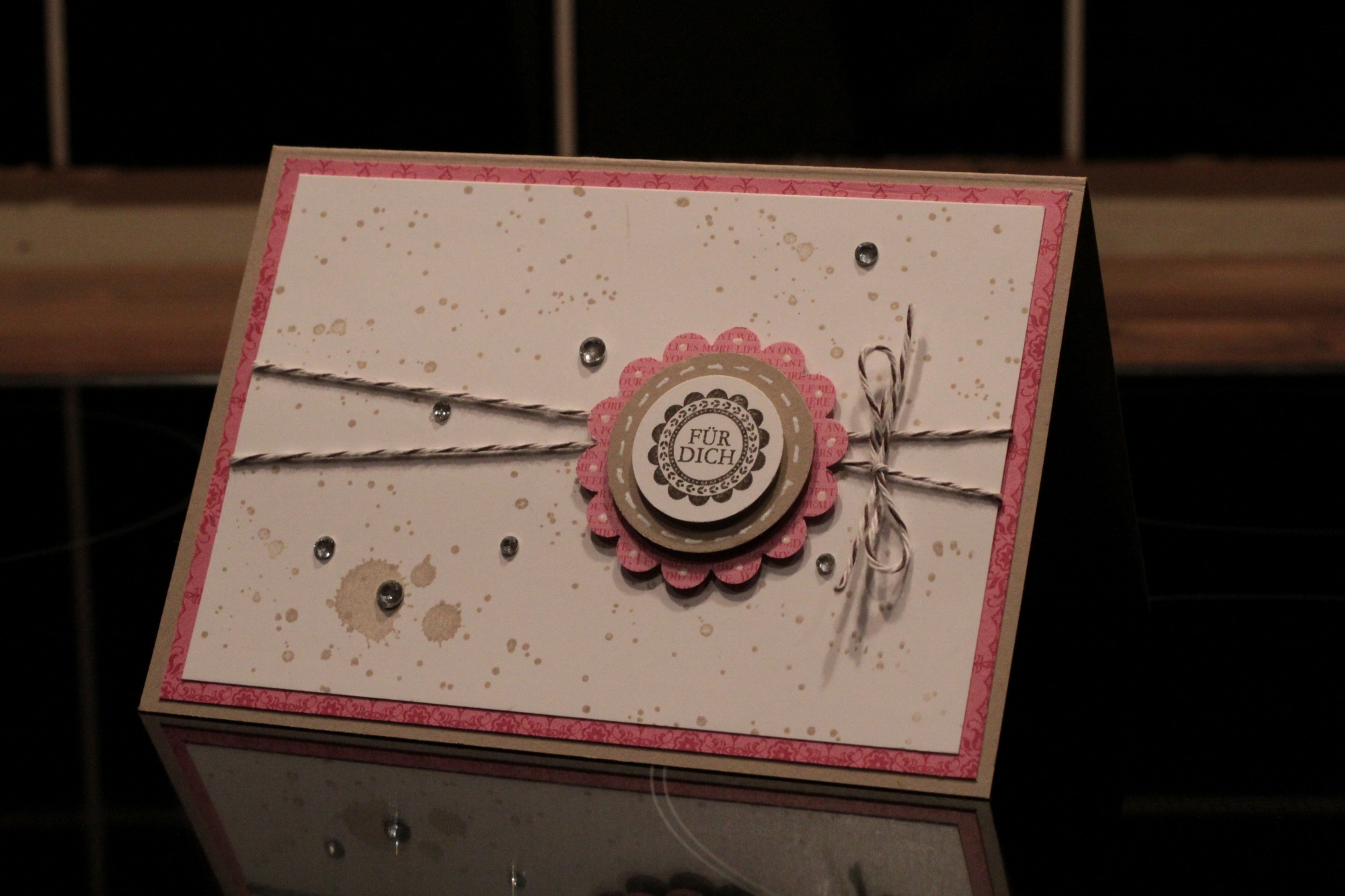 Geburtstagskarte In Pink BirtHDay Card Jenniespapierkunst