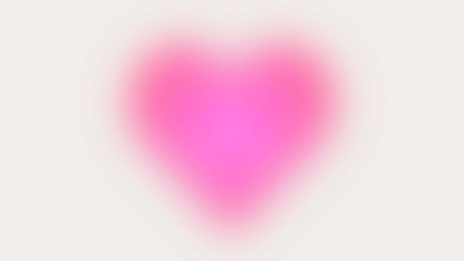 Pink Blurry Heart Cyber Y2k Aesthetic Wallpaper