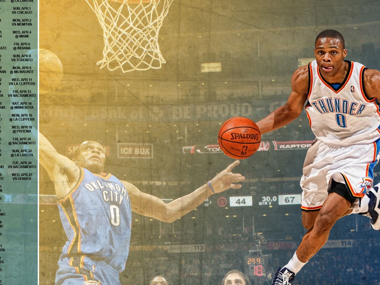 Russell Westbrook Basketball Wallpaper HD