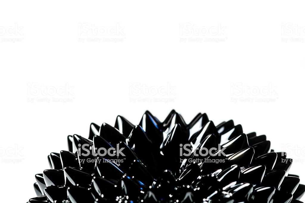 Ferrofluid White Background Stock Photo More Pictures Of
