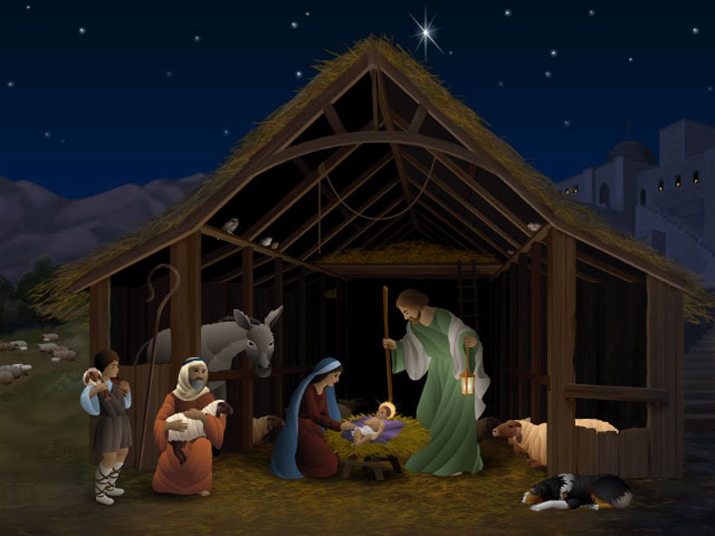 Christmas Wallpaper Of Child Jesus