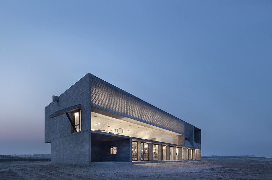 Seashore Library Architecture Concrete