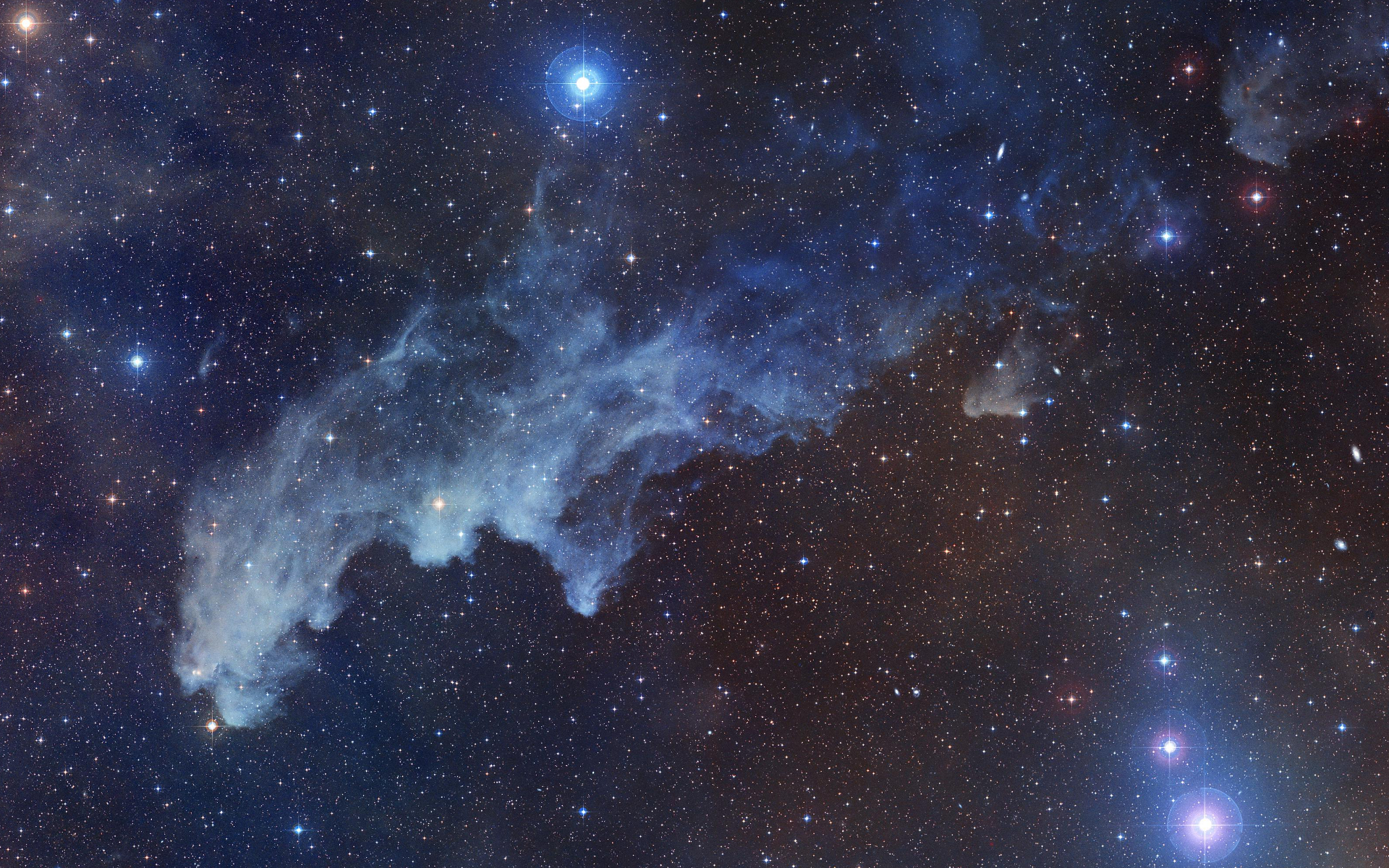 The Carina Nebula Dark Clouds Of Witch Head