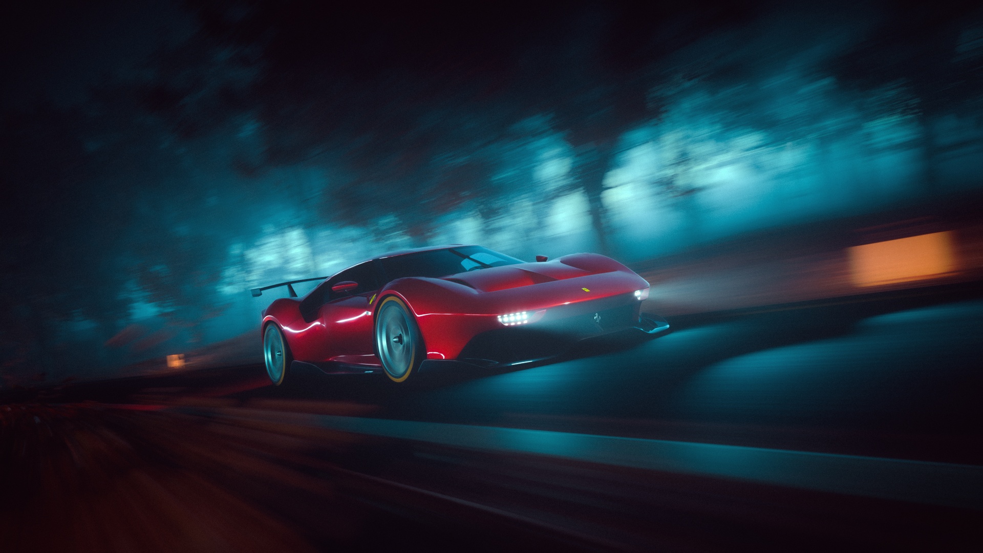 Ferrari P80c Wallpaper 4k One Off Cars Track