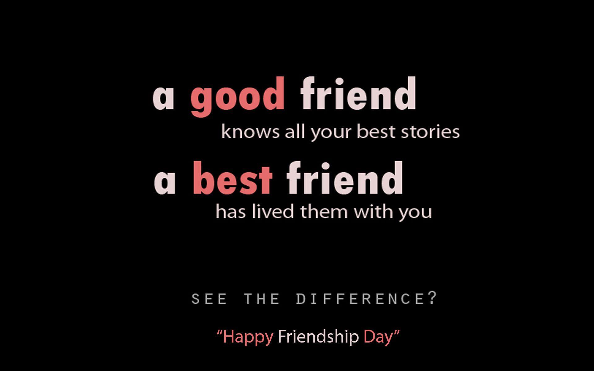 Happy Friendship Day Wallpaper With Quotes