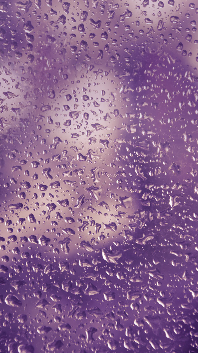 Purple Water Droplets iPhone 5s Wallpaper