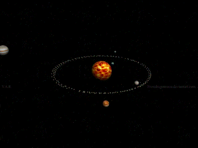 3D Animated Solar System by FrostDragonVacu 640x480