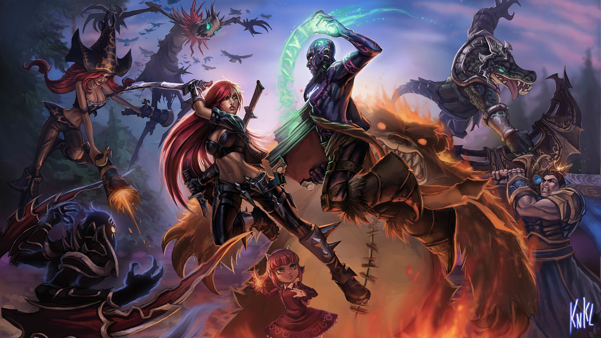 League of Legends Champions in Battle