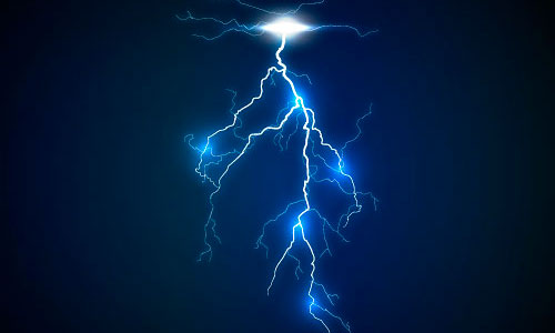 Lightning Bolt Transparent Background Effect