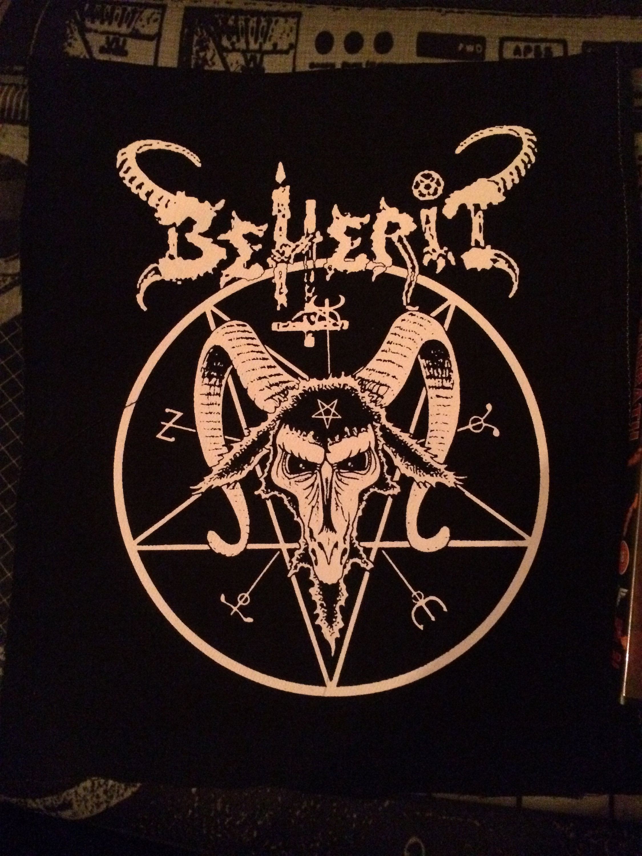 Beherit Dawn Of Satan S Millenium Baphomet Goat Pentagram Black