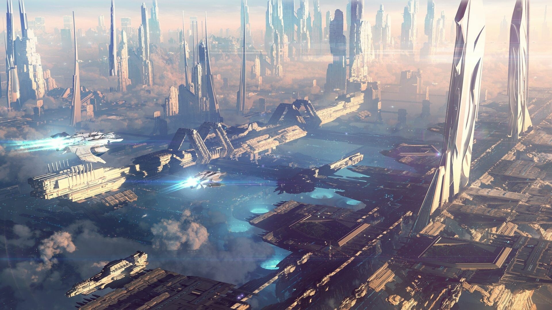 Future Space City Wallpaper HD 4k 5k For Pc And Mobile