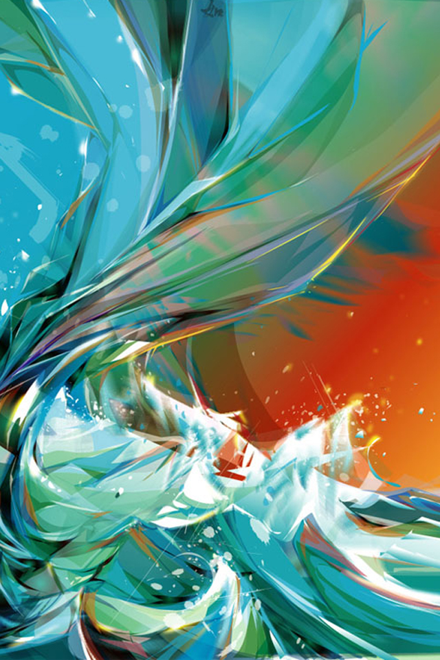Abstract Ocean iPhone Wallpaper