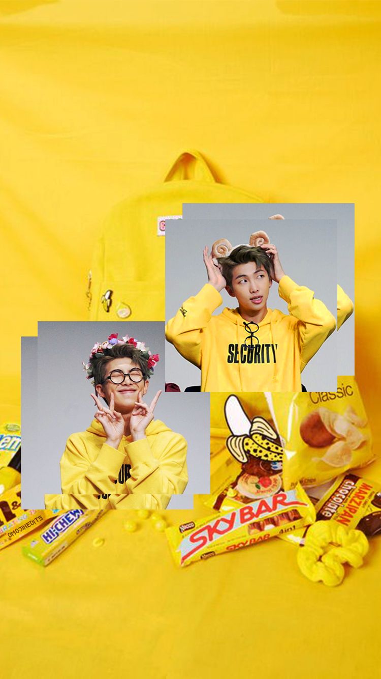 Kim Namjoon Yellow Aesthetic Wallpaper Bts Rm