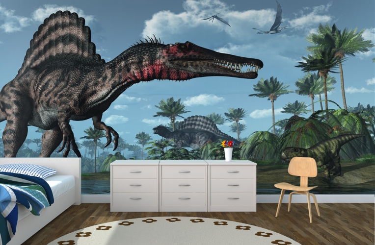 3D Dinosaurs Wallpaper Wall Mural MuralsWallpapercouk 764x500