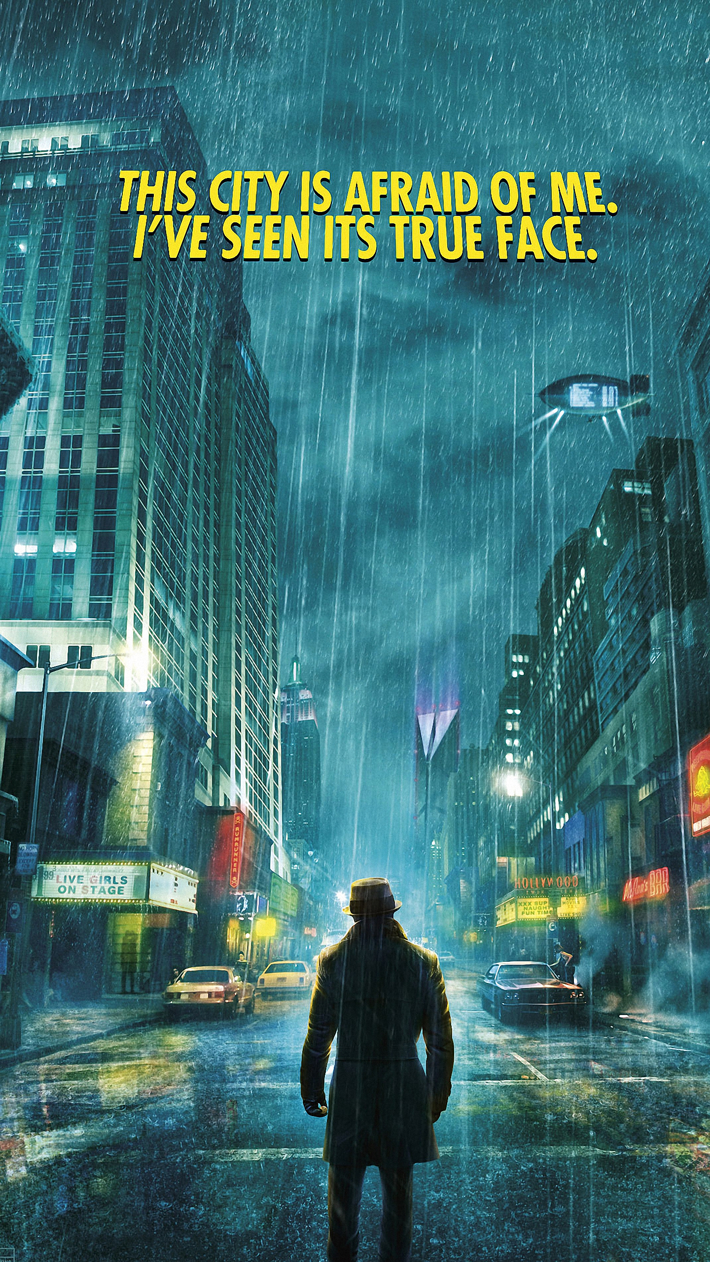 watchmen city rain iPhone 6s Plus wallpapers HD