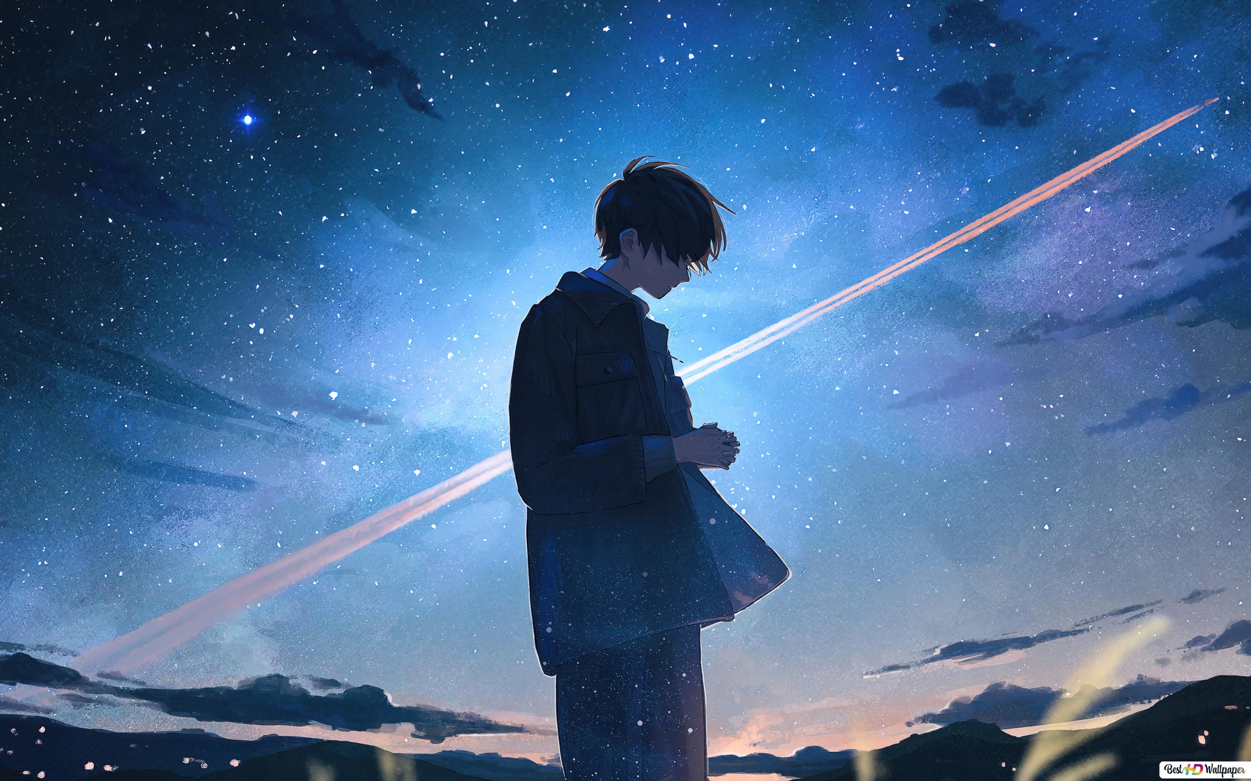 Alone Anime Boy HD Wallpaper