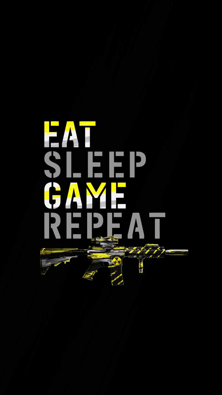 Eat Sleep Game Repeat iPhone Wallpaper