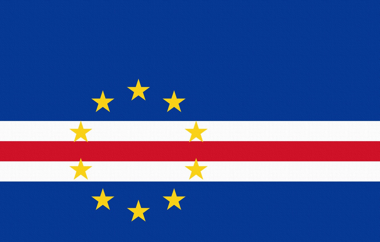 Wallpaper Stars Flag Horizontally Guinea Bissau Cape Verde