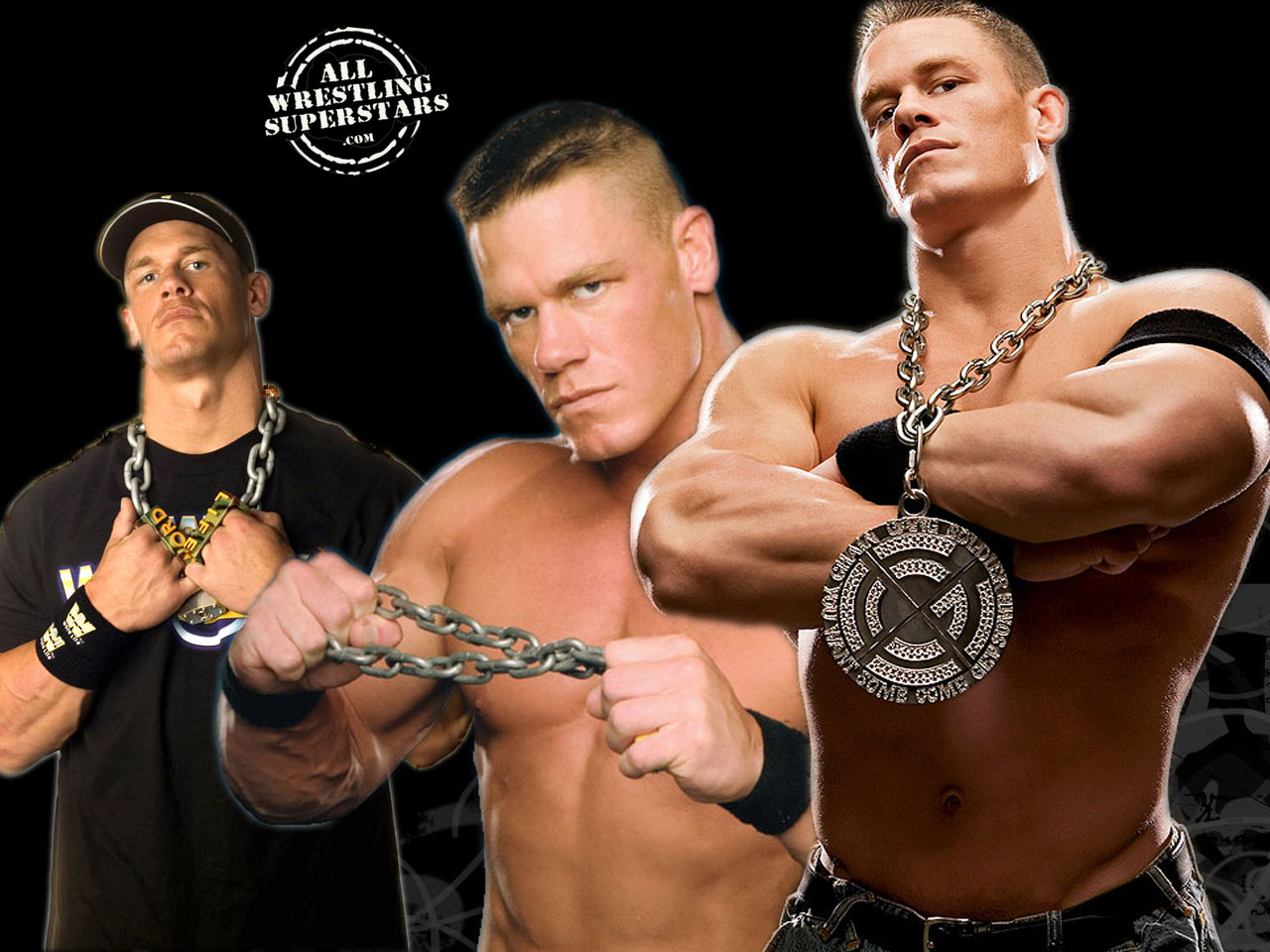 Chain Gang Mander John Cena In A Pose With His Heavy Click