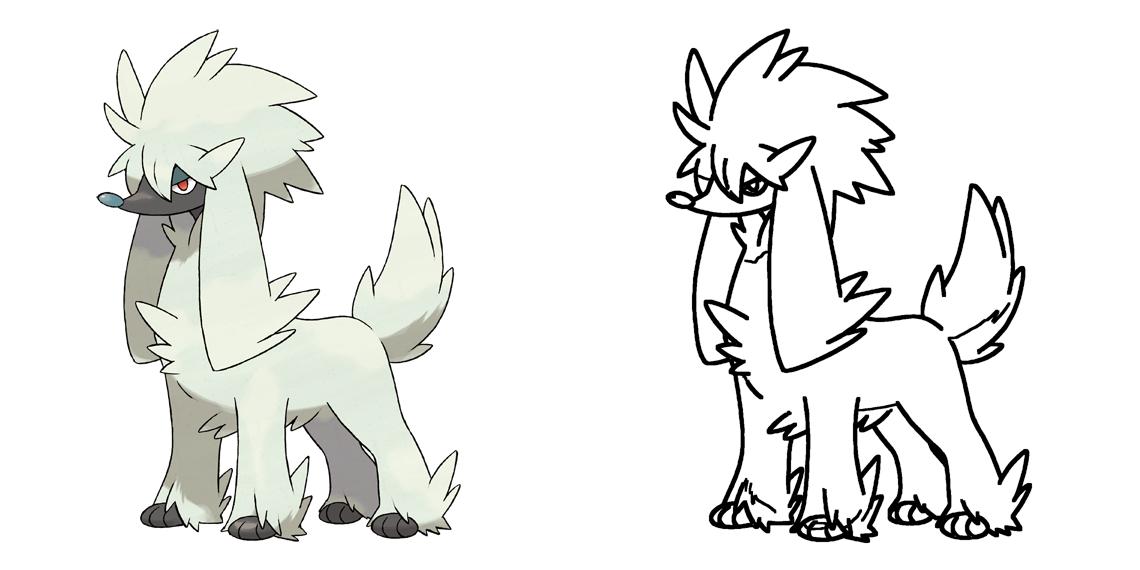 Furfrou Coloring Wallpaper