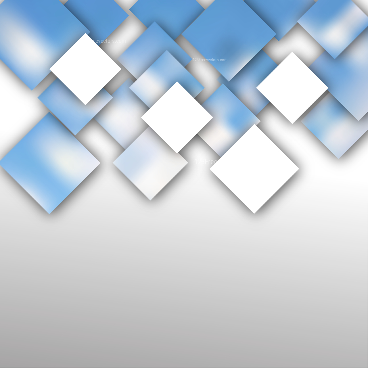 Abstract Blue And White Square Background Vector Illustration