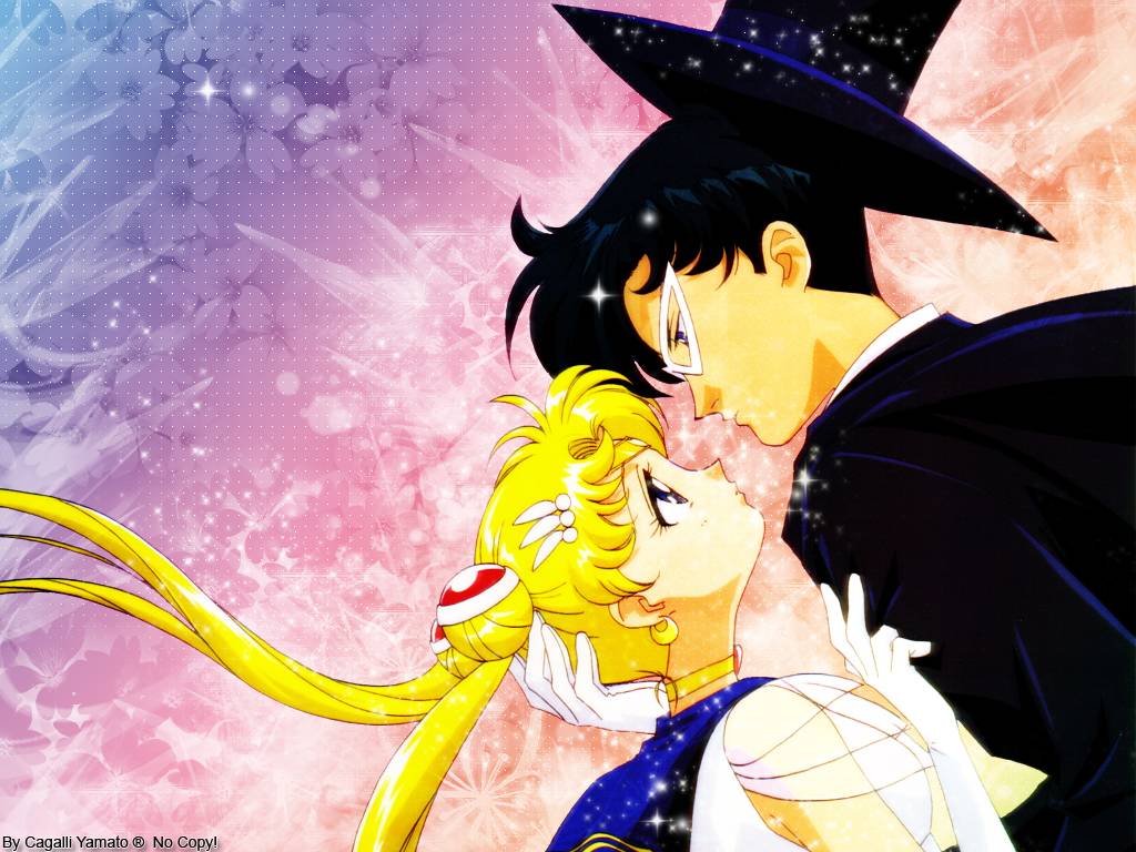 Super Sailor Moon And Tuxedo Mask Wallpaper