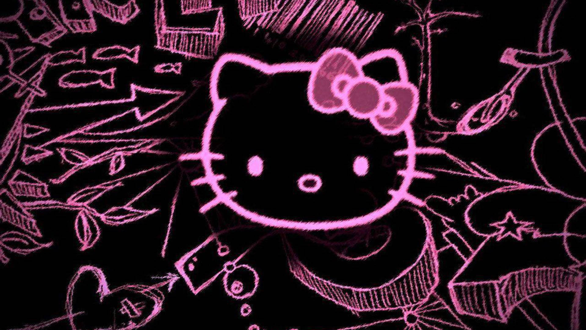 Black Hello Kitty Wallpaper
