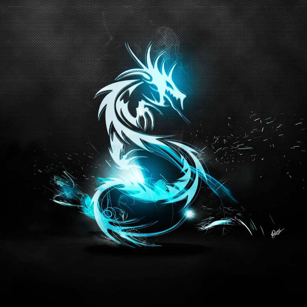 Samsung Galaxy Tab Blue Dragon Wallpaper