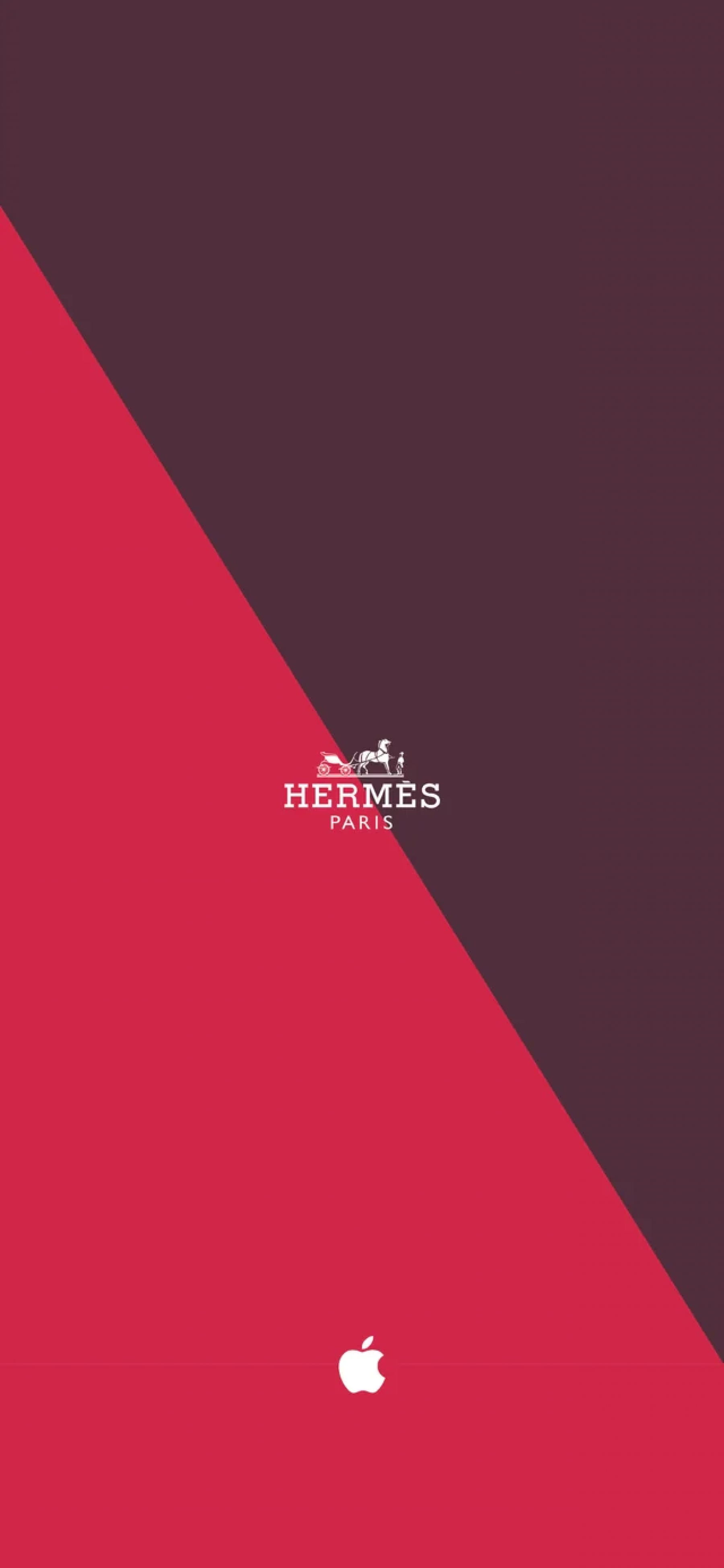 Herm S Logo Luxury Brands Multicolor Apple Pink Wallpaper