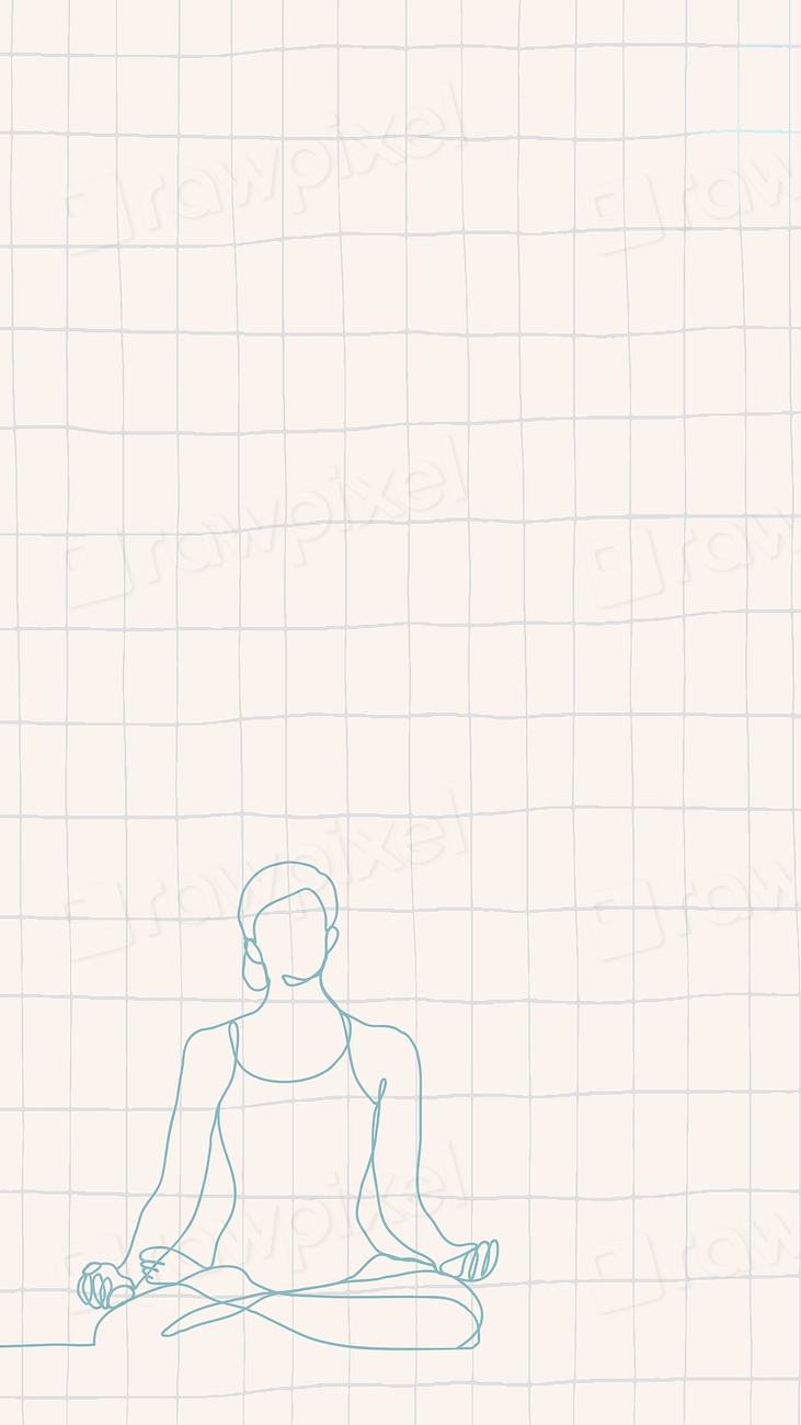 Meditation iPhone Wallpaper Pink Grid