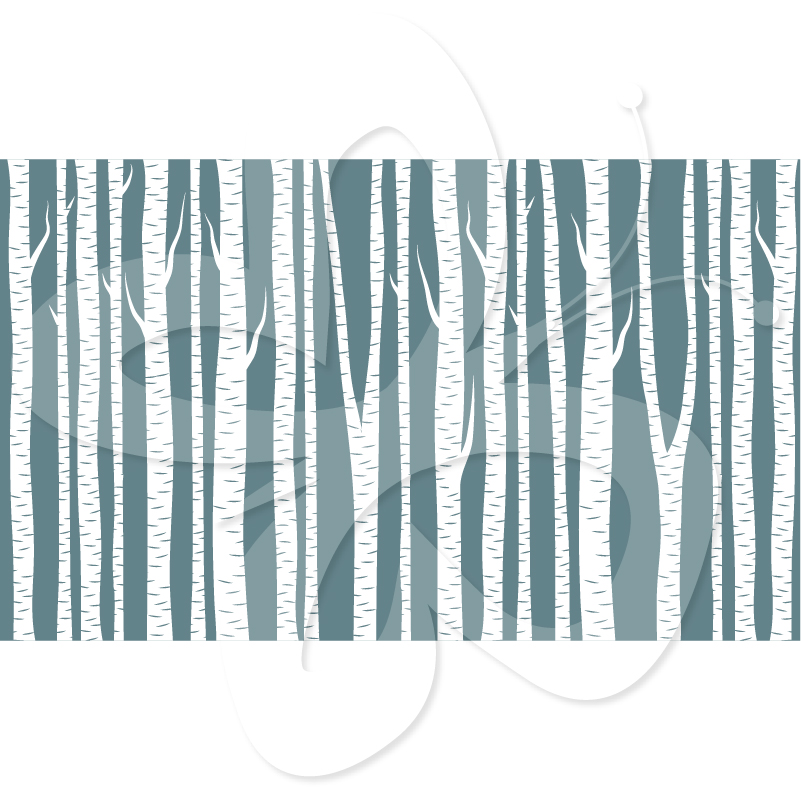 Birch Tree Background Set