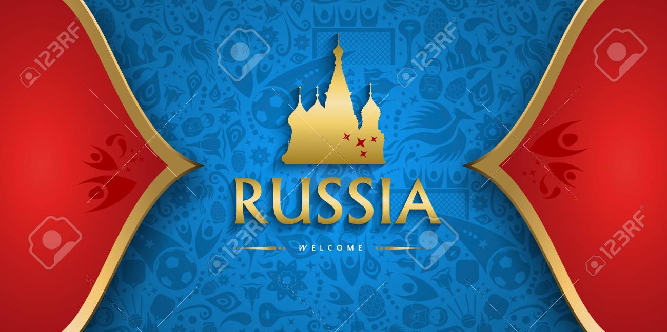 Welcome To Russia Traditional Background Template For Special