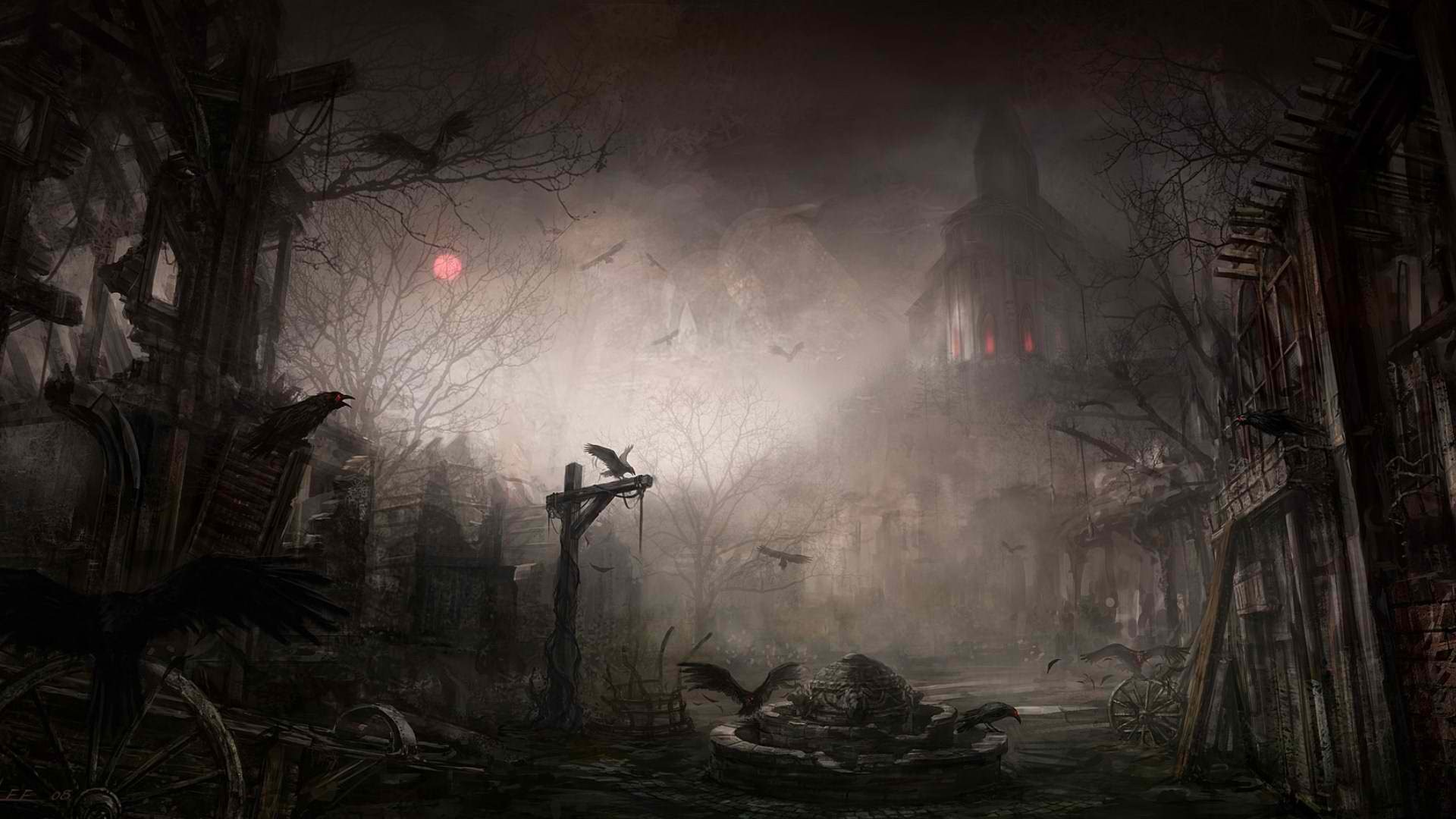 Scary Halloween Background HD Wallpaper Wallpaper55 Best